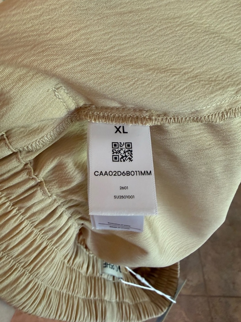 CUPSHE Enlightening Beige Pants Women’s Flowy Floral Drawstring - XL - NWT - Picture 11 of 15